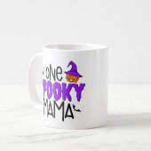 Mug Citation de Mama éffrayante Citrouille d'Halloween (Devant gauche)