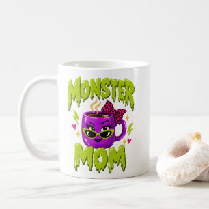 Mug Citation de maman café "Maman monstre" Mères