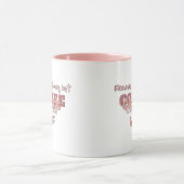 Mug Citation de maman drôle moderne rose (Centre)