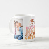 Mug Citation de Maman Instant Funny avec 2 photos (Devant gauche)
