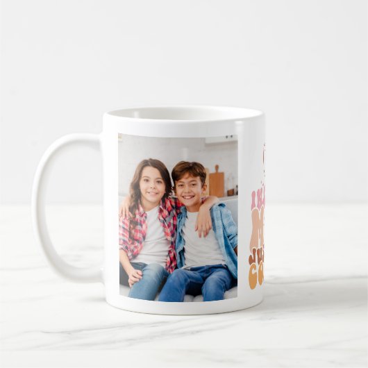 Mug Citation de Maman Instant Funny avec 2 photos (Gauche)
