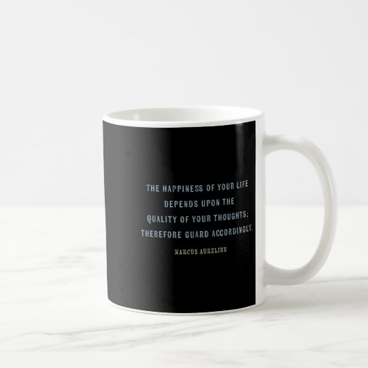 Mug Citation De Marcus Aurelius, Mindset Motivational (Droite)