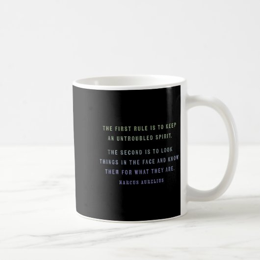 Mug Citation De Marcus Aurelius Stoic, Motivation De L (Droite)