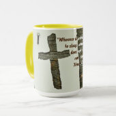 Mug Citation De Martin Luther Sur Les Boissons De Bièr (Devant gauche)