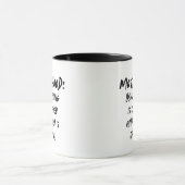 Mug Citation de maternité amusante Moderne Simple Grun (Centre)