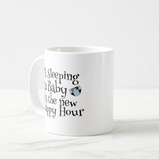 Mug Citation de maternité naptime pour bébé amusant (Devant gauche)