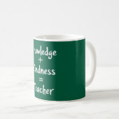 Mug Citation de mathématiques de l'enseignant - le mei (Devant droit)