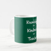 Mug Citation de mathématiques de l'enseignant - le mei (Devant gauche)