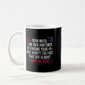 Mug Citation de maths drôle Cher maths passe à autre c (Gauche)