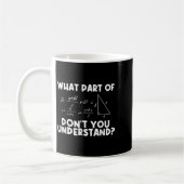 Mug Citation de maths drôle Mathématiques Cher profess (Gauche)