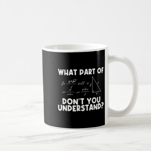 Mug Citation de maths drôle Mathématiques Cher profess (Droite)