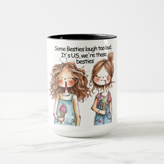 Mug Citation de meilleur ami drôle (Centre)
