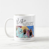 Mug Citation de Meilleure Amie Moderne Photo Personnal (Gauche)