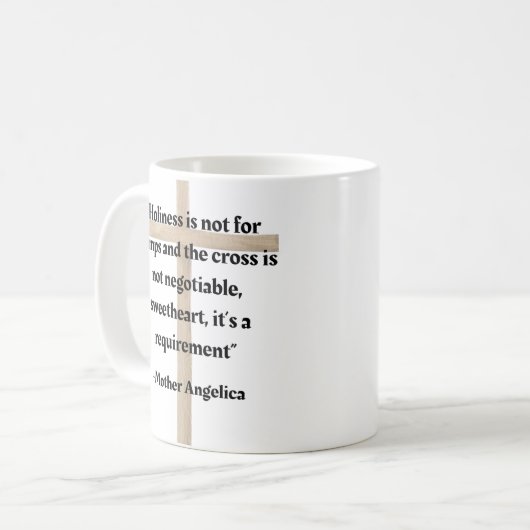 Mug Citation de Mère Angelica Sainteté (Devant gauche)