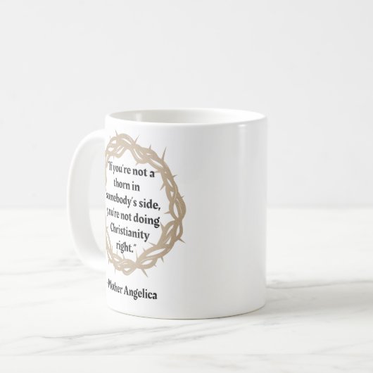 Mug Citation de Mère Angelica Thorn (Devant gauche)