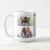 Mug Citation de mère moderne Collage de photos de fami (Gauche)