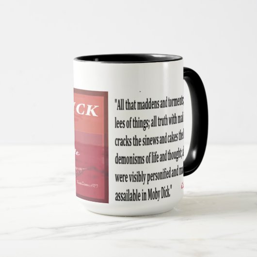 Mug Citation de Moby Dick (Devant droit)