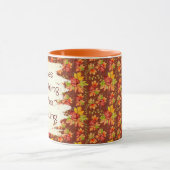 Mug Citation de motif de feuilles d'érable d'automne (Centre)