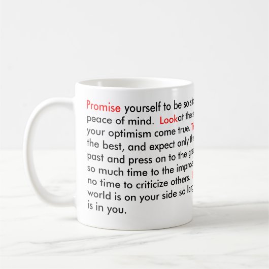 Mug Citation de motivation (Gauche)