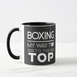 Mug Citation de motivation de boxe en typographie mini