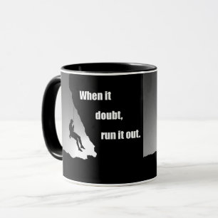 Mug Citation de motivation pour l'escalade de roche