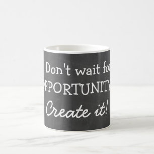 Mug Citation de motivation sur tableau noir