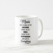 Mug Citation de musique (Devant droit)