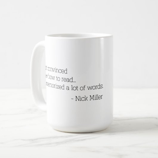 Mug Citation de Nick Miller 1/6 (Devant gauche)