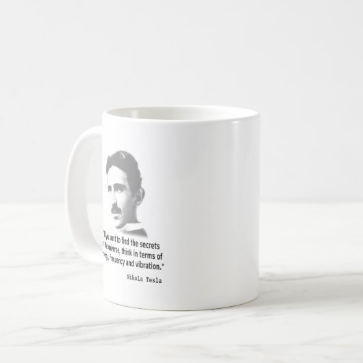 Mug Citation De Nikola Tesla (Devant gauche)