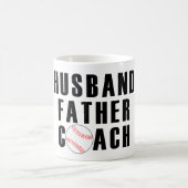 Mug Citation de papa de baseball mari père entraîneur (Centre)