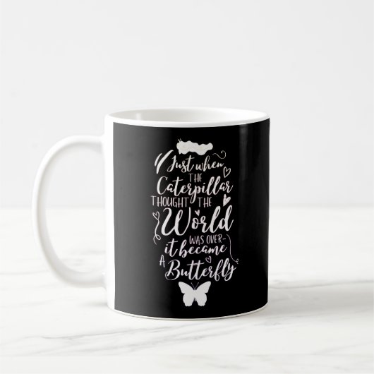 Mug Citation de papillon motivationnel (Gauche)