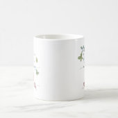 Mug Citation de papillons Russe Watercolor (Centre)