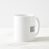 Mug Citation de patron noir blanc (Devant droit)