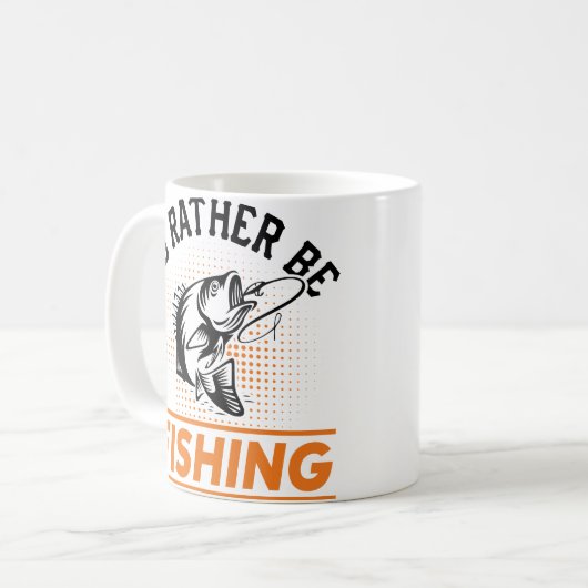 Mug Citation de pêche Je préfère être Pêche Hommes Fem (Devant gauche)