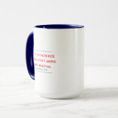 Mug Citation de Pelosi Ne personnifiez pas ma force (Devant gauche)