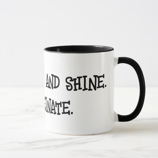 Mug Citation de personnalisation amusante (Droite)