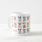 Mug Citation de personne de chien drôle mignonne (Devant gauche)
