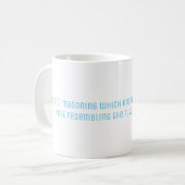 Mug Citation de philosophie de Hume (Devant gauche)