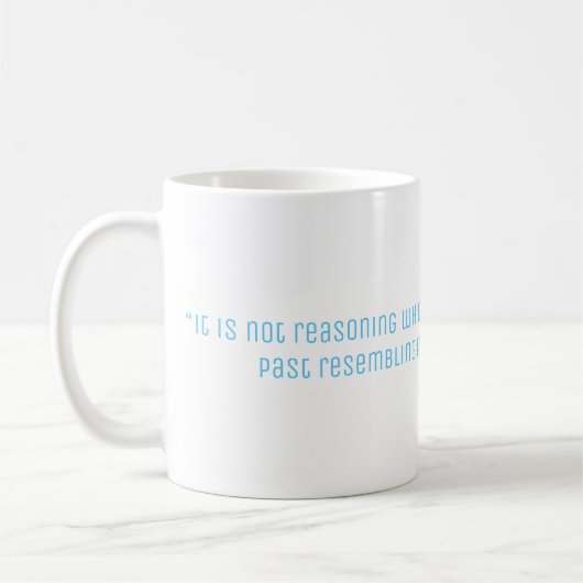 Mug Citation de philosophie de Hume (Gauche)