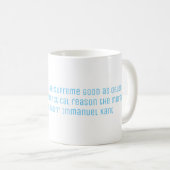 Mug Citation de philosophie de Kant 2 (Devant droit)