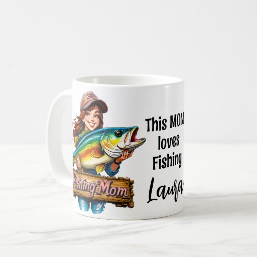 Mug Citation de poisson de maman de pêche (Devant gauche)