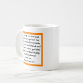Mug Citation de ponceuses de Bernie (Devant gauche)