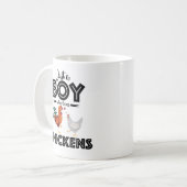Mug Citation de poulet : Juste un garçon qui aime les  (Devant gauche)