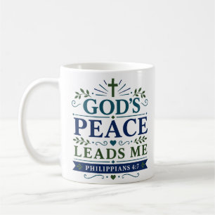 Mug Citation de prière du matin La paix de Dieu me gui