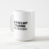 Mug Citation de professeur de chimie amusante (Devant gauche)