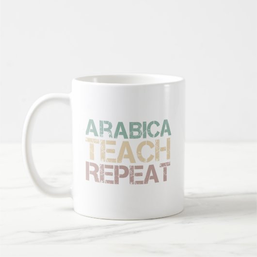 Mug Citation de professeurs drôles sur le café Arabica (Gauche)