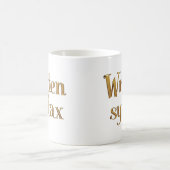 Mug Citation de programmeur élégant en or – Écrit en S (Centre)
