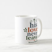 Mug Citation de promesse scripturaire sur Son Amour qu (Devant droit)
