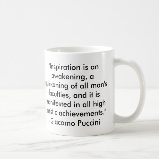 Mug Citation de Puccini (Droite)