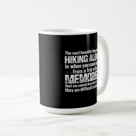 Mug Citation de randonnée Lover (Devant droit)